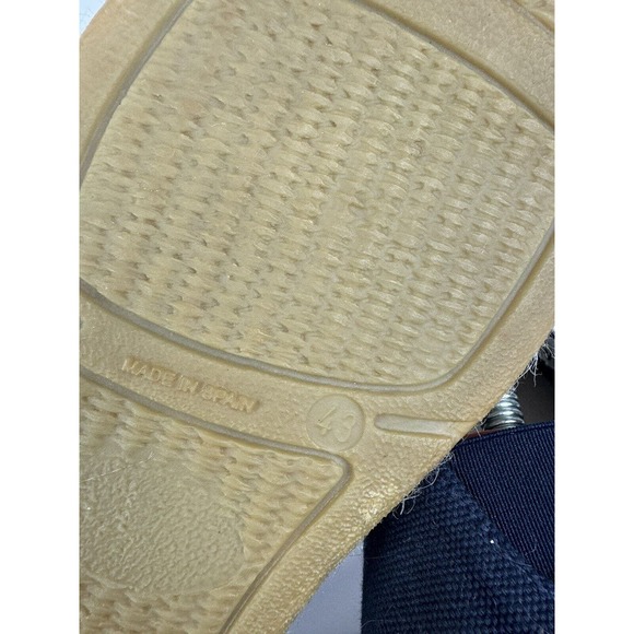 Viscata Barcelona Navy Espadrille Shoes Handmade In Spain‎ Size 43 US 11 - Picture 6 of 7